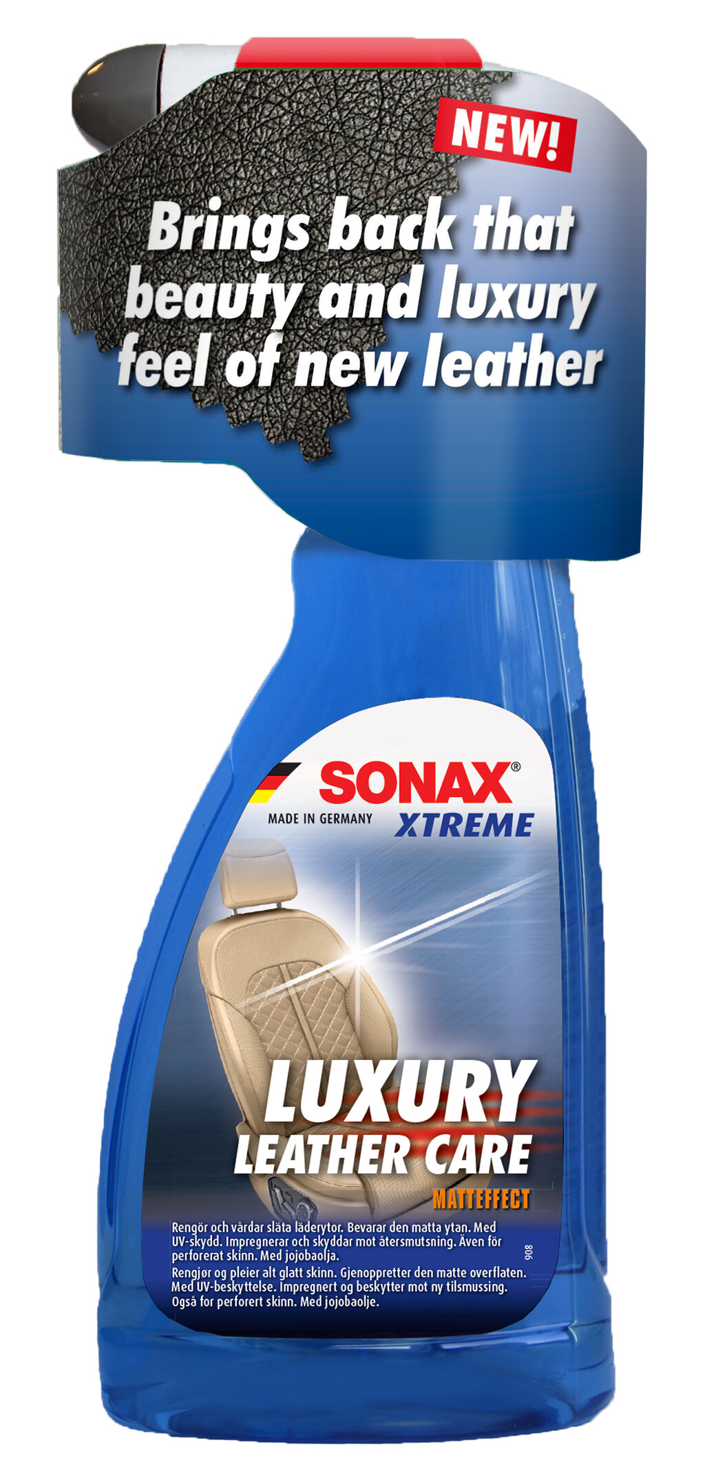 Sonax Xtreme Luxury Leather Care Rengjør og beskytter skinn, 500 ml
