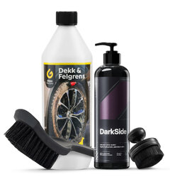 Sorte dekk med Carpro DarkSide Komplett sett for helt sorte dekk!