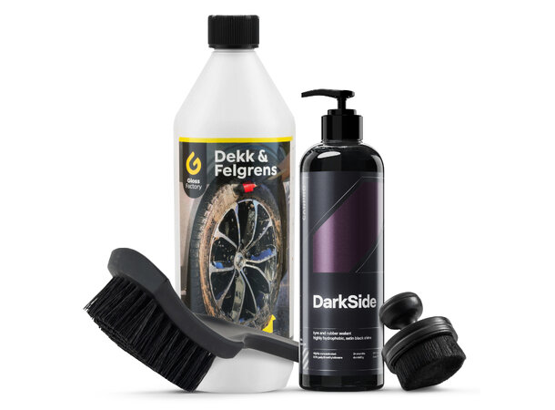 Sorte dekk med Carpro DarkSide Komplett sett for helt sorte dekk! 
