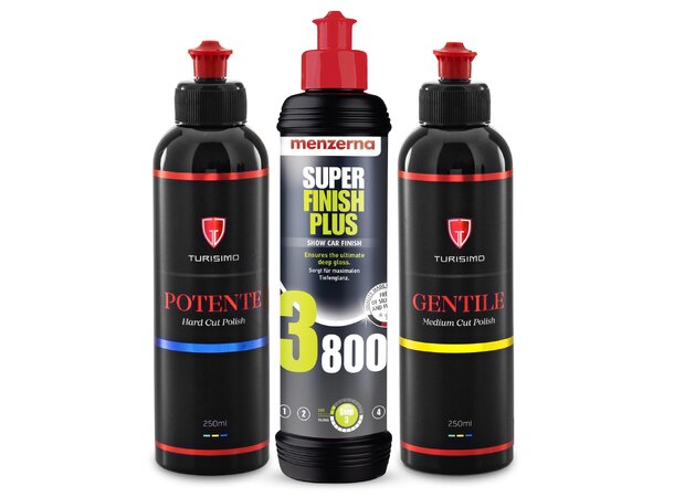 Turisimo Komplett Polish Kit Turisimo grov, medium og fin polish 