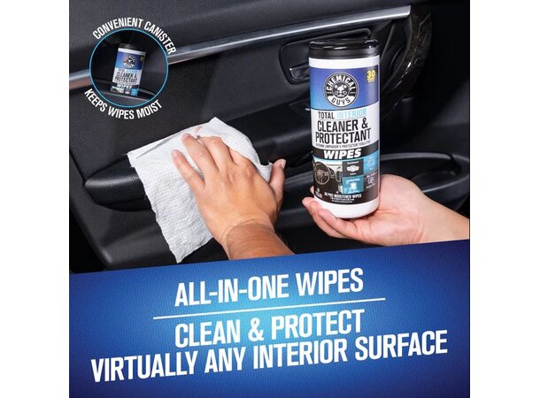Chemical Guys Total Interior Wipes Interiør Rens & Beskyttelse 50 st