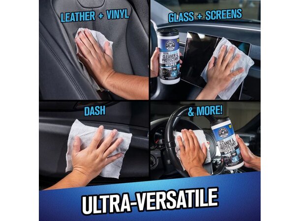 Chemical Guys Total Interior Wipes Interiør Rens & Beskyttelse 50 st