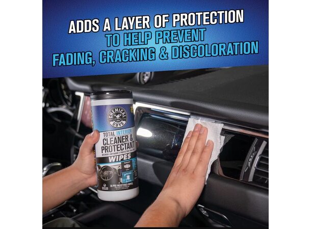 Chemical Guys Total Interior Wipes Interiør Rens & Beskyttelse 50 st