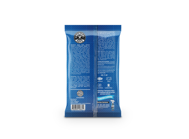 Chemical Guys Total Interior Wipes Interiør Rens & Beskyttelse 50 st