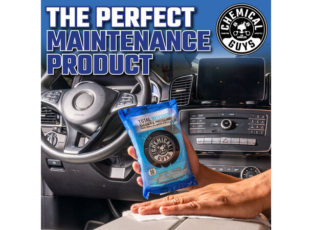 Chemical Guys Total Interior Wipes Interiør Rens & Beskyttelse 50 st