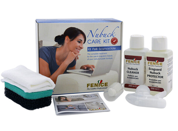 Fenice Nubuck Care Kit Rens og beskyttelse for semsket skinn
