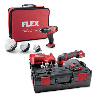 Flex PXE 80 10.8-EC/2,5 Set + DD 2G Inkl. Flex elektrisk drill børstesett