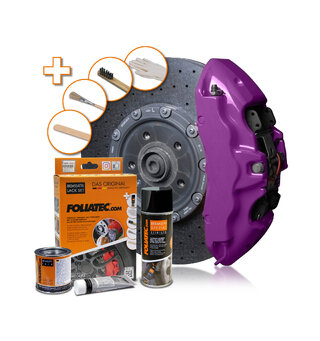 Foliatec Brake Caliper Lacquer Set Deep violet, 3 components