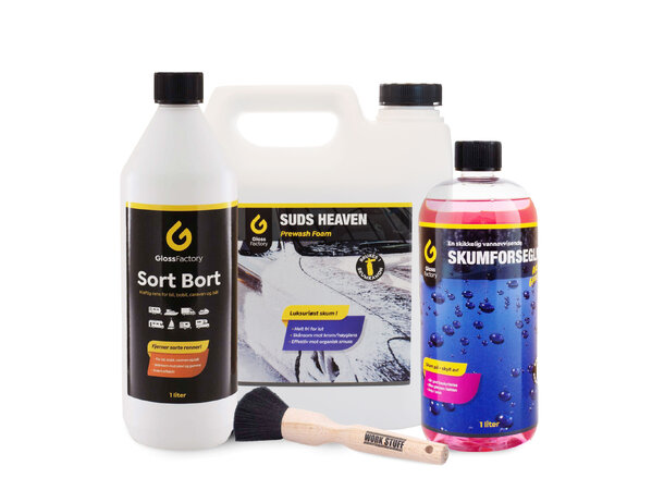 Gloss Factory Bobil vask og beskytt Fjern sorte renner, vask og beskytt 