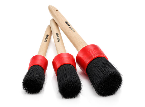 Gloss Factory Detailing Brushes 3-pk med detailerkoster 