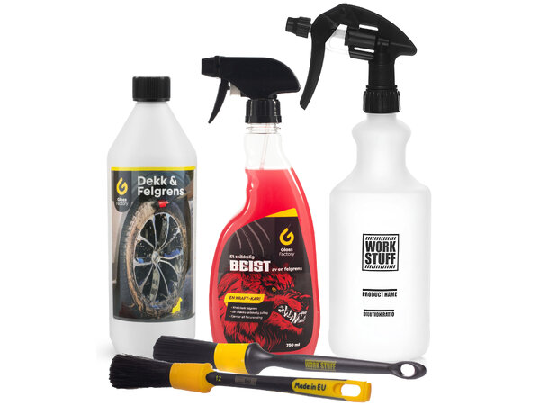 Gloss Factory Felg og Dekkvask Kraftig rengjøring av dekk og felg! 
