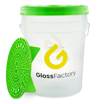 Gloss Factory Vaskeb&#248;tte Komplett 20 l. solid vaskeb&#248;tte med lokk og rist