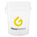 Gloss Factory vaskebøtte Stor, solid vaskebøtte, transparent 20L