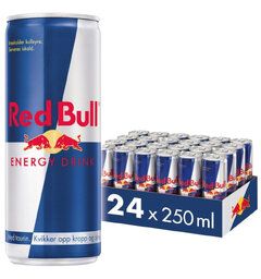 Red Bull Regular 250ml 24 pk energidrikk m/ sukker