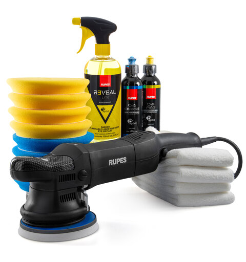 Rupes Startpakke maskinpolering Komplett startpakke for hobby/detailer