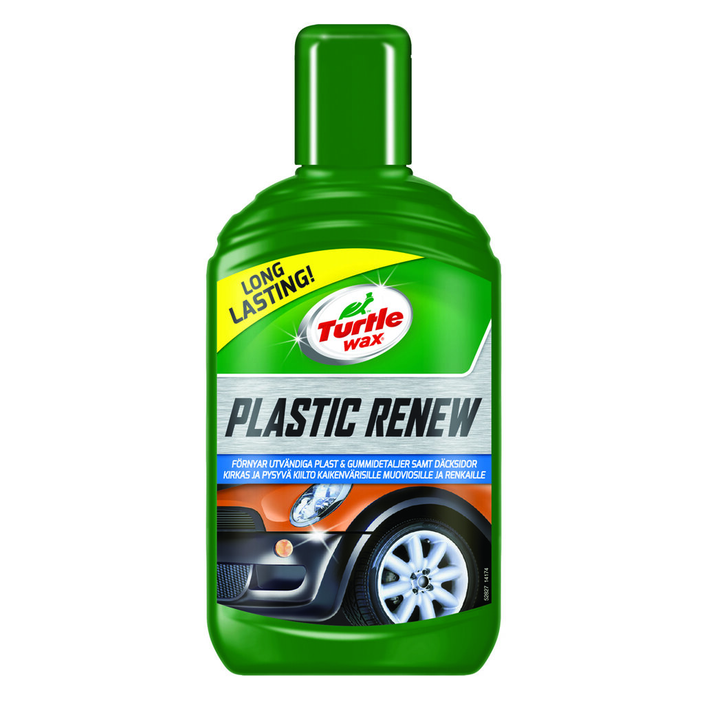 Turtle Wax Plastic Renew Gummi og plastfornyer 300ml Garasjetid