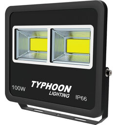 Typhoon LED 100W arbeidslampe 9000 Lumen, m/ festebrakett, IP66, 230V