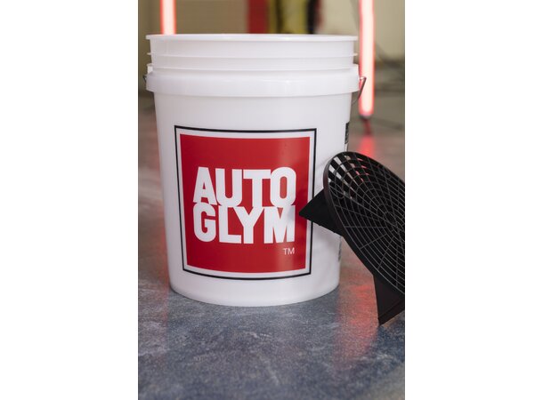 Autoglym Car Wash & Grit Guard Solid plastbøtte med rist, 20l 