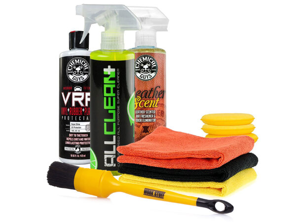 Chemical Guys Complete Interior Kit Rens og forny dashboard, dørpanel, mm. 