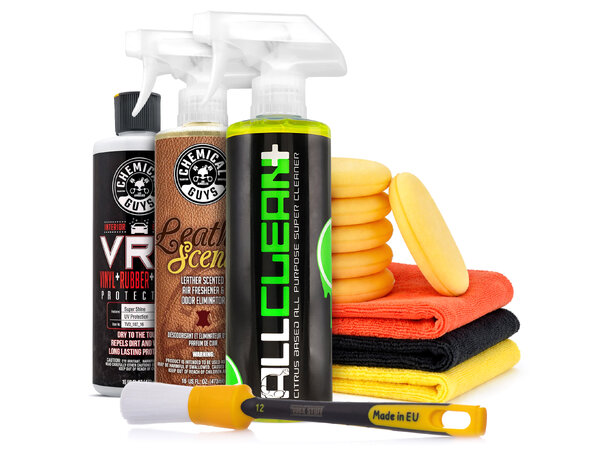 Chemical Guys Complete Interior Kit Rens og forny dashboard, dørpanel, mm. 