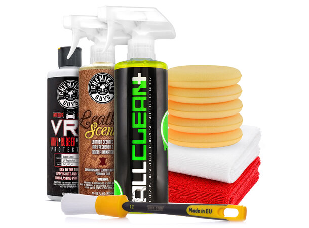 Chemical Guys Complete Interior Kit Rens og forny dashboard, dørpanel, mm. 