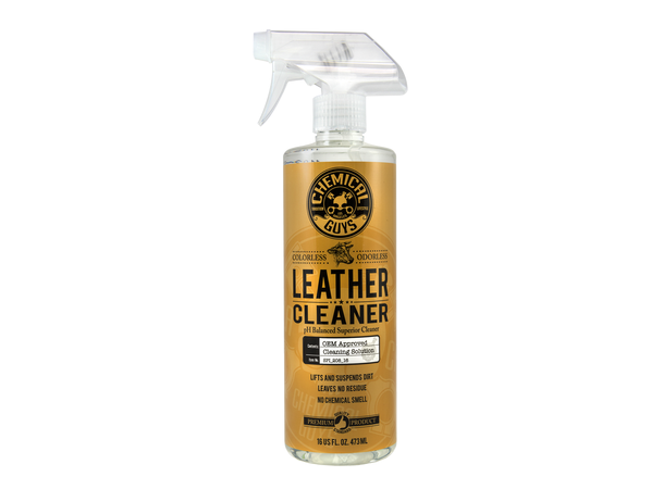 chemical guys leather cleaner skinnrens 473ml garasjetid