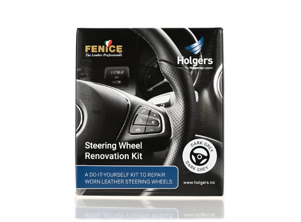 Fenice Steeringwheel Renovation Kit Oppfarg.kit til ratt.Farge Dark Grey 