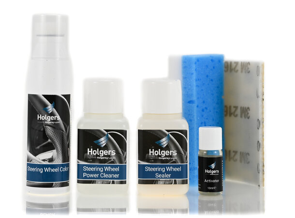 Fenice Steeringwheel Renovation Kit Oppfarg.kit til ratt.Farge Dark Grey 