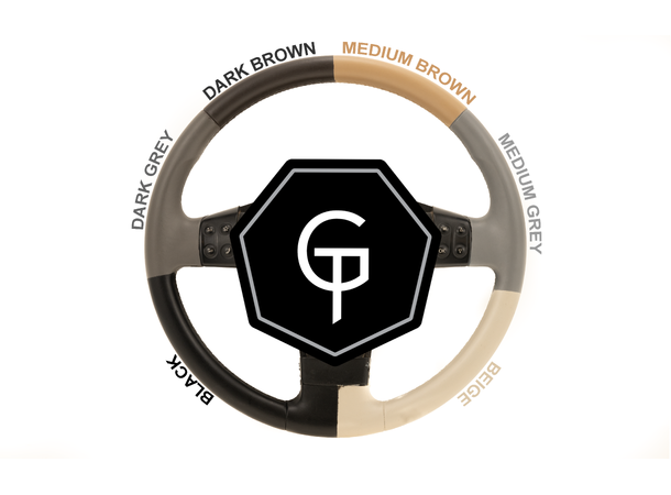 Fenice Steeringwheel Renovation Kit Oppfarg.kit til ratt.Farge Dark Grey 