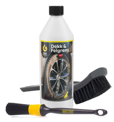 Gloss Factory Felg og Dekkrens kit Vask felg og dekkside grundig