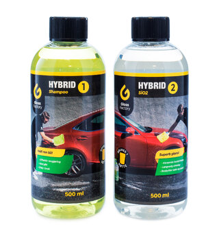 Gloss Factory Hybrid SiO2 Bilshampo Refill til 2-komponent vaskesystem