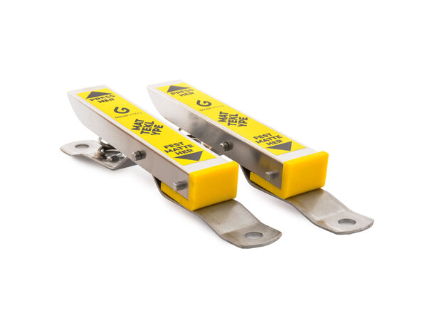 Gloss Factory Matteklype 2-pk – Rustfritt stål for bilgulvmatter