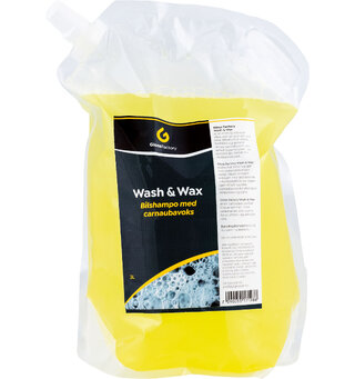 Gloss Factory Wash &amp; Wax 3 liter bilshampo med carnaubavoks