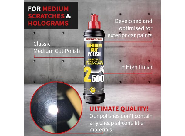 Menzerna Medium Cut Polish 2500 250ml | garasjetid
