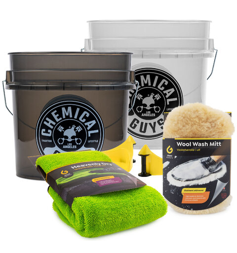 Utstyrspakke til bilvask Komplett startpakke for god bilvask