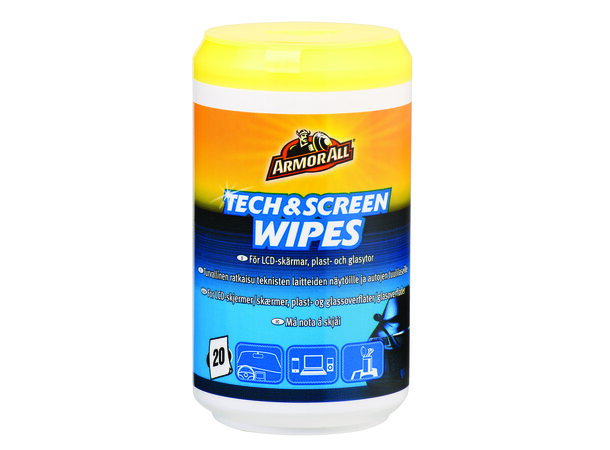 Armor All Tec & Screen Wipes Våtserviett LCD skjermer 