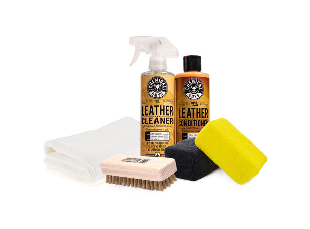 Chemical Guys New Leather Care Kit Ta godt vare på nytt og nesten nytt skin 