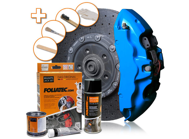 Foliatec Brake Caliper Lacquer Set GT-blue, 3 components