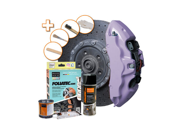 Foliatec Brake Caliper Lacquer Set Soft violet, 3 components 