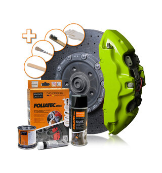 Foliatec Brake Caliper Lacquer Set Toxic green, 3 components