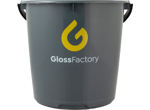 Gloss Factory Bøtte av resirkulert plast 10L stabil bøtte med hank 