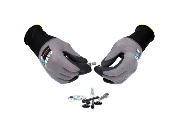 Granberg monteringshanske Powerfit® Godt olje, våt og tørrgrep. Nitrilskum 