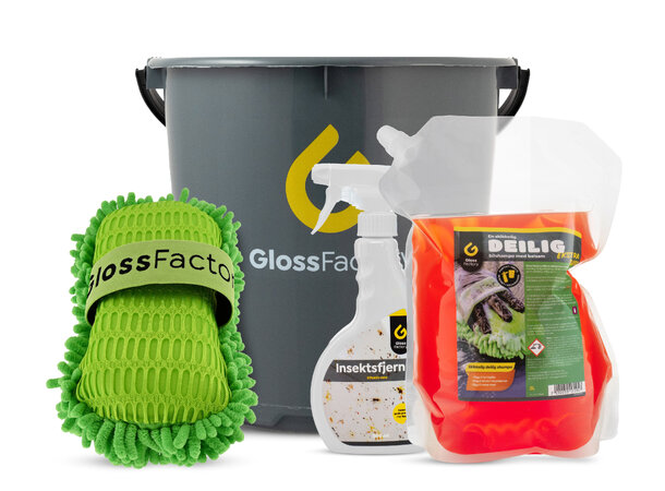 Komplett Grundig vår- og sommervask Fjern alt fugleskitt, insekter og sevje 