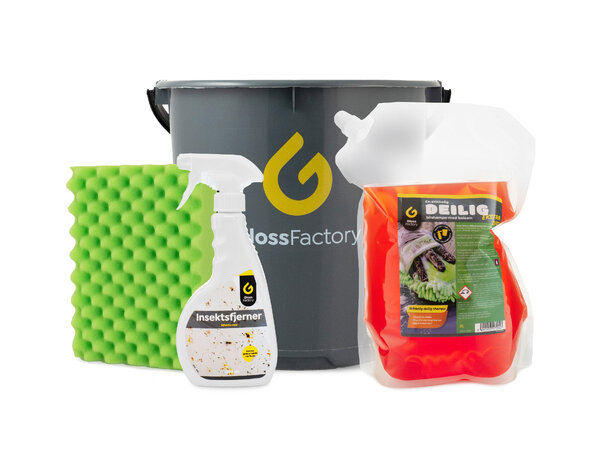 Komplett Grundig vår- og sommervask Fjern alt fugleskitt, insekter og sevje 