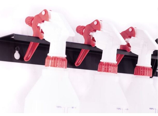 Poka Premium flaskeholder, 80 cm 1,5 mm galvanisert stål, pulverlakkert 