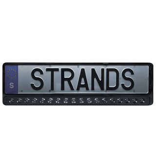 Strands Nuuk E-line LED-bar Integrert i  kjøretøyskilt holder