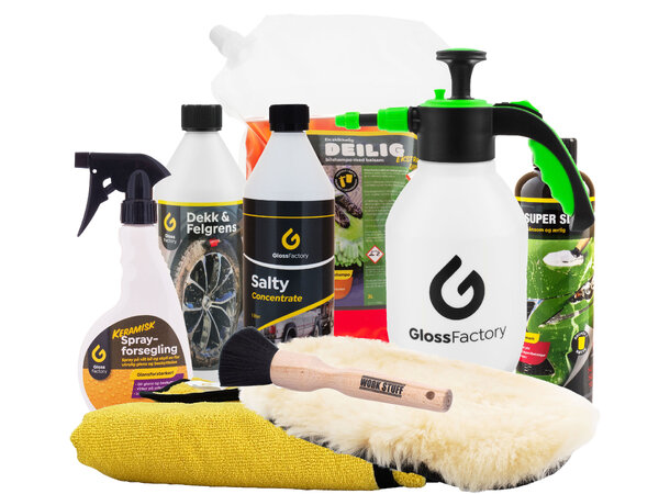 Vaskepakke til Motorsykkel Alt du trenger for komplett vask av MC 