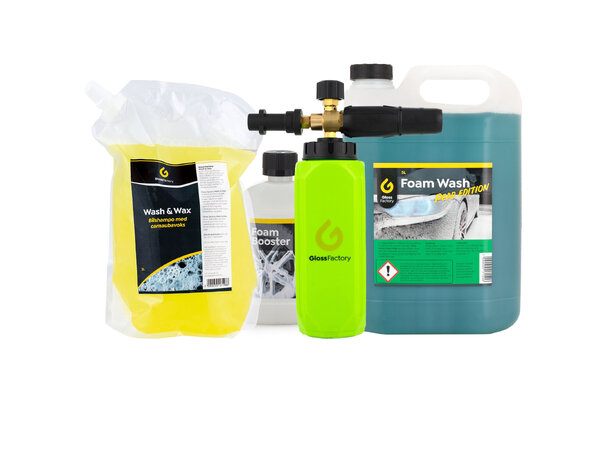 Gloss Factory Startkit Skumvask Kärcher Komplett kit som passer din gule Kärcher