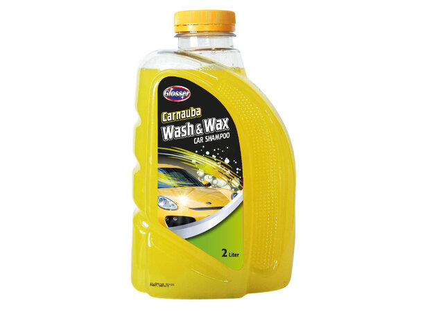 Glosser Carnauba Wash & Wax Bilsjampo med voks, 2 liter