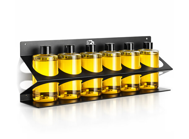 Poka Premium flaskeholder, 6 x 500 ml 1,5 mm galvanisert stål, pulverlakkert 